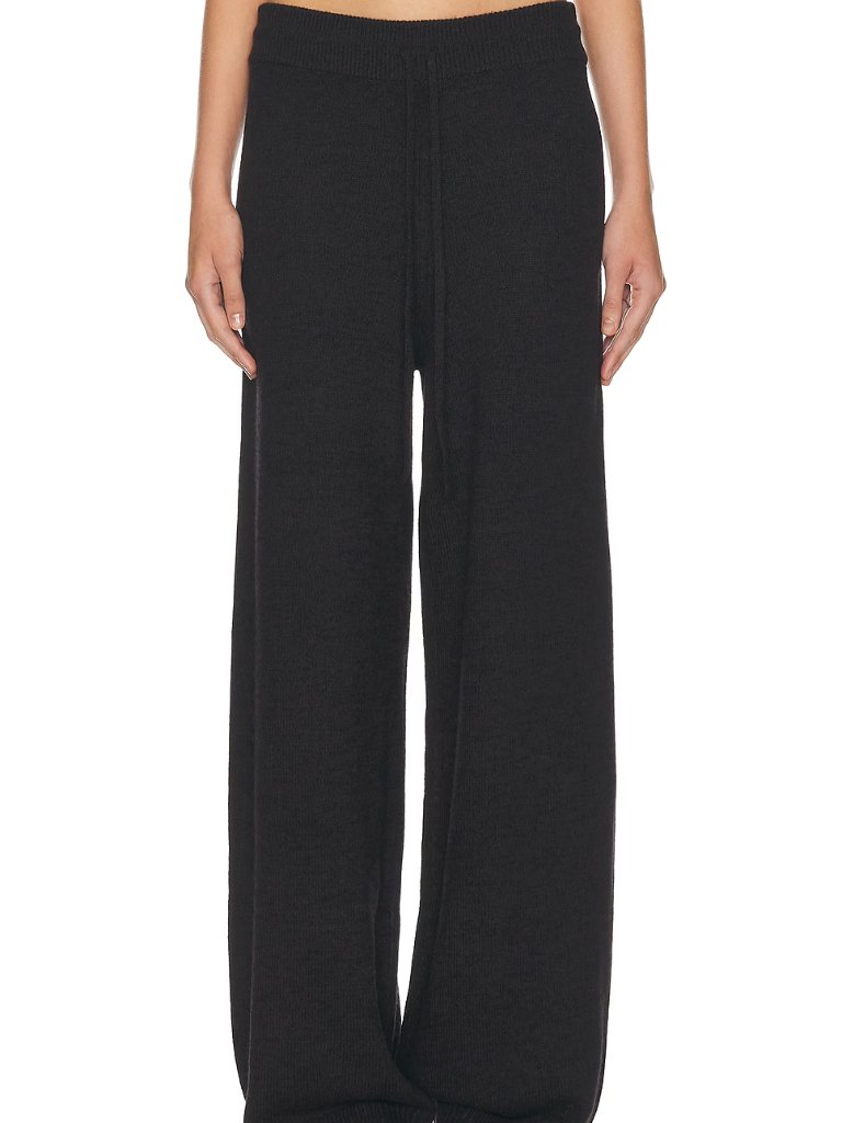 Helsa Paxton Knit Pant Black Size S 100% Wool Euc